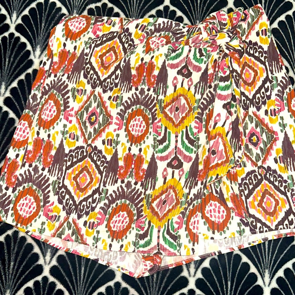 ZARA Printed Skort with Knot | 8290/177 | Size: M